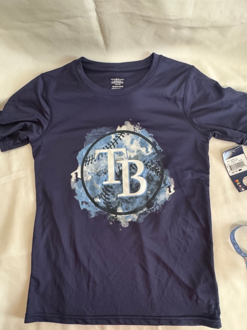 Tampa Bay Rays Boys Medium dry-fit new with tags tshirt